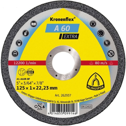 Kronenflex Cutting Off Wheel for Metals - A60 Extra