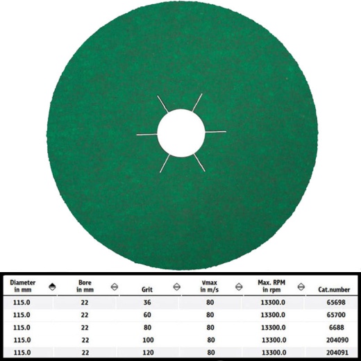 Image of Klingspor Fibre Discs For Metals - C5 565