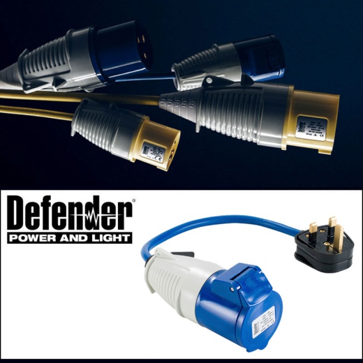 Picture of Defender 13 Amp Fly Lead To 16 Amp 240 Volt Socket Converter